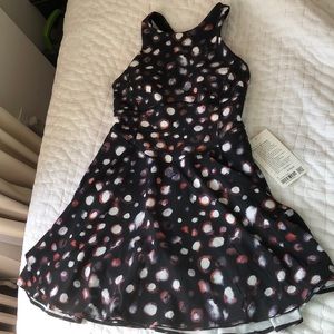 Lululemon Court Crush Dress Brand New Size 6 Haze Dot Inverse Orange Multi